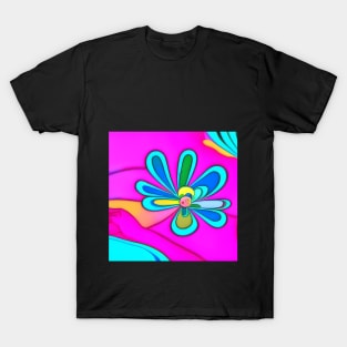 Psychedelic Flower 2 | AI Generated design by @remlorart T-Shirt